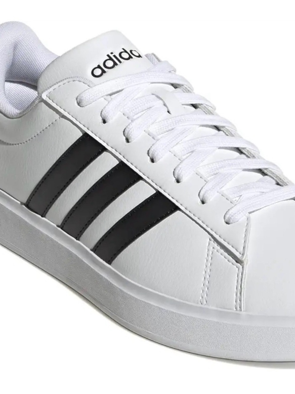 Men’s Adidas Grand Court 2.0 cloudfoam White with Black size 10